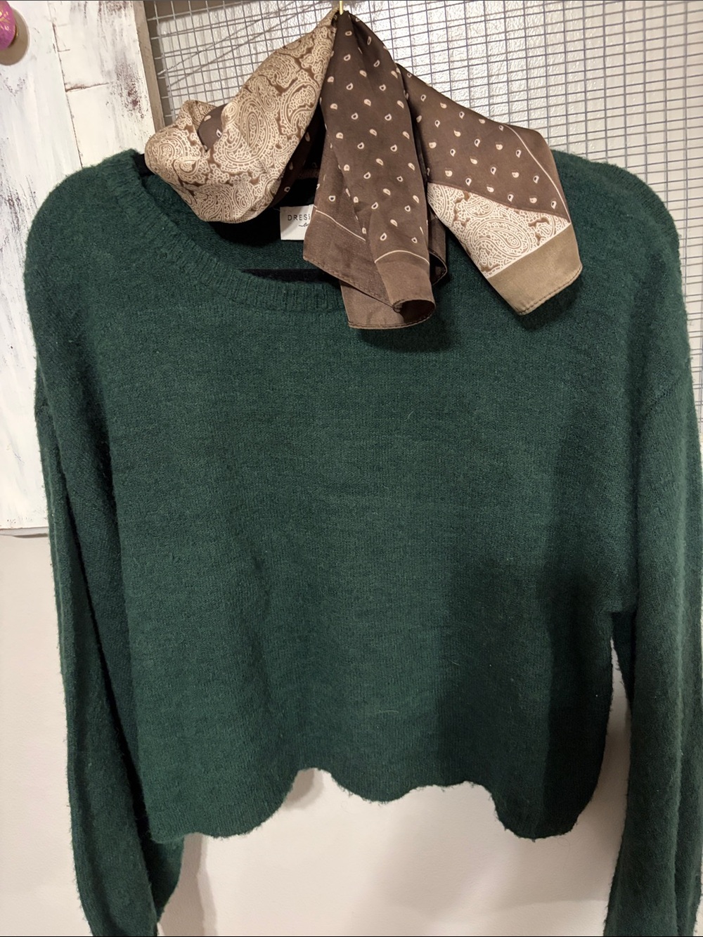 Dress Forum Deep Green Crewneck Sweater